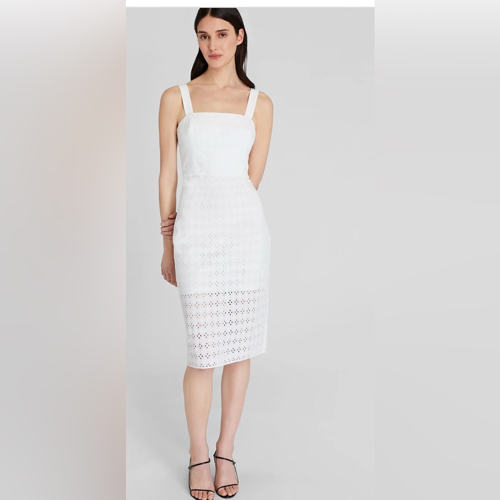 Club Monaco Eyelet Midi Dress